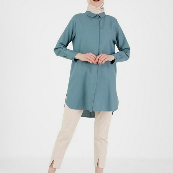 Round collar tunic - Picture 3 of 5